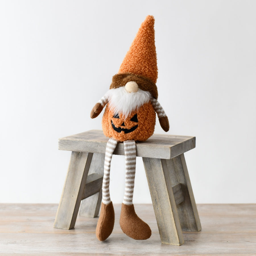 Orange Pumpkin Fabric Gonk
