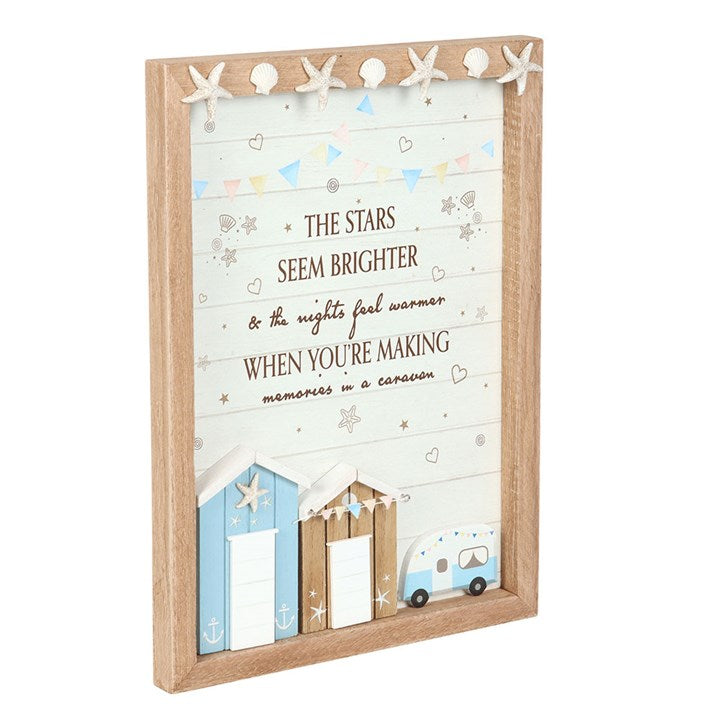 Memories In A Caravan Plaque