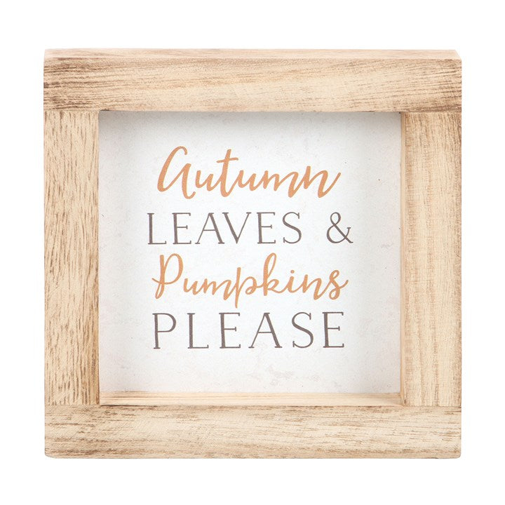 Autumn Leaves Sign
