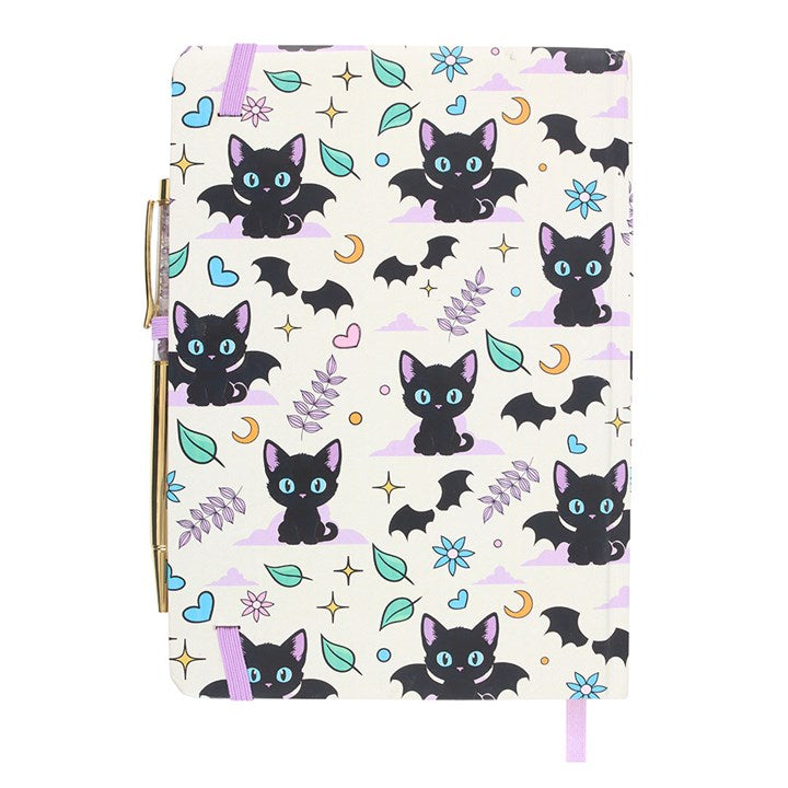 Halloween Cat Notepad And Pen Set