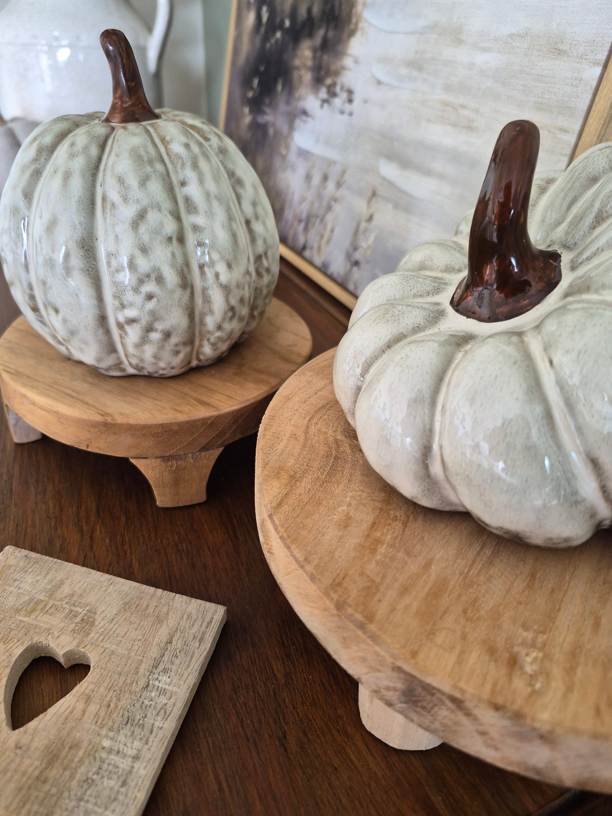 Glazed Wonky Pumpkin Ornament