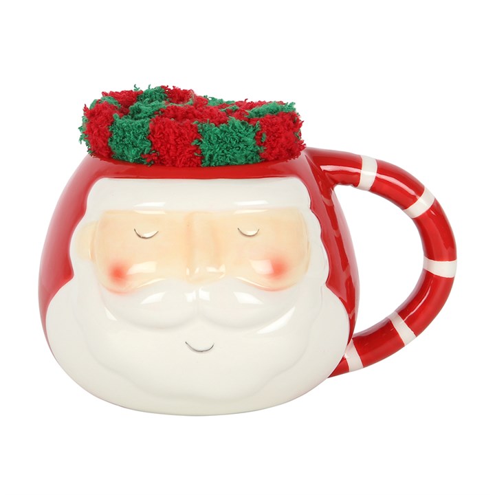 Santa Claus Sock And Mug Set