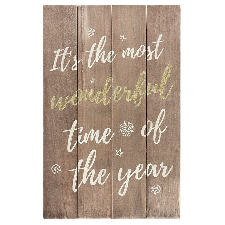 Wooden Wonderful Year Plaque