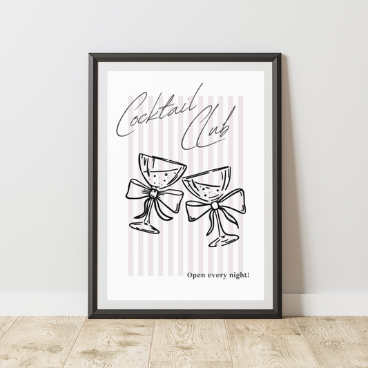 Cocktail Club Print