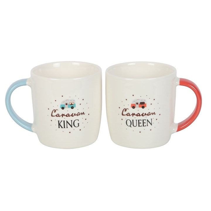 Caravan Queen And King Mug Set