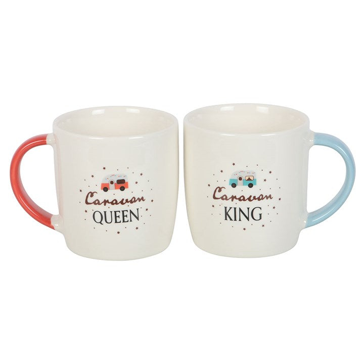 Caravan Queen And King Mug Set