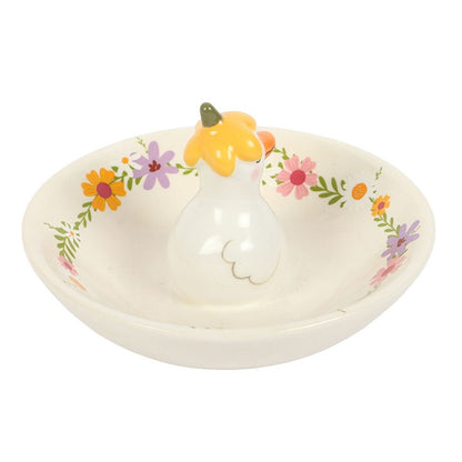 Floral Duck Trinket Dish