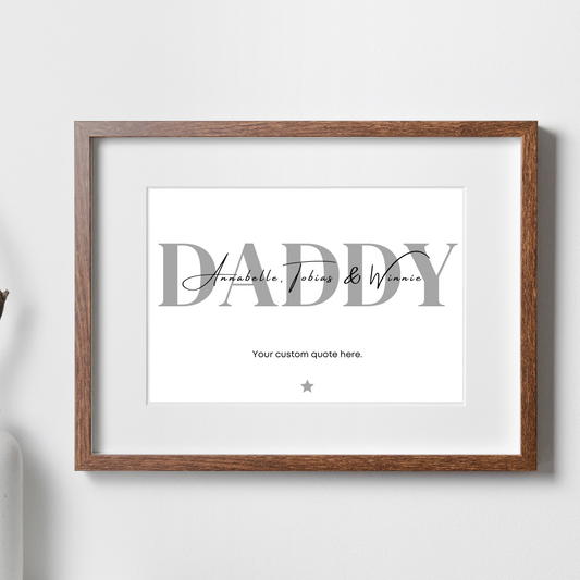 Personalised Daddy/Dad Print
