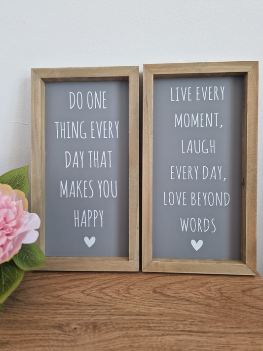 Set Of 2 Quote Signs