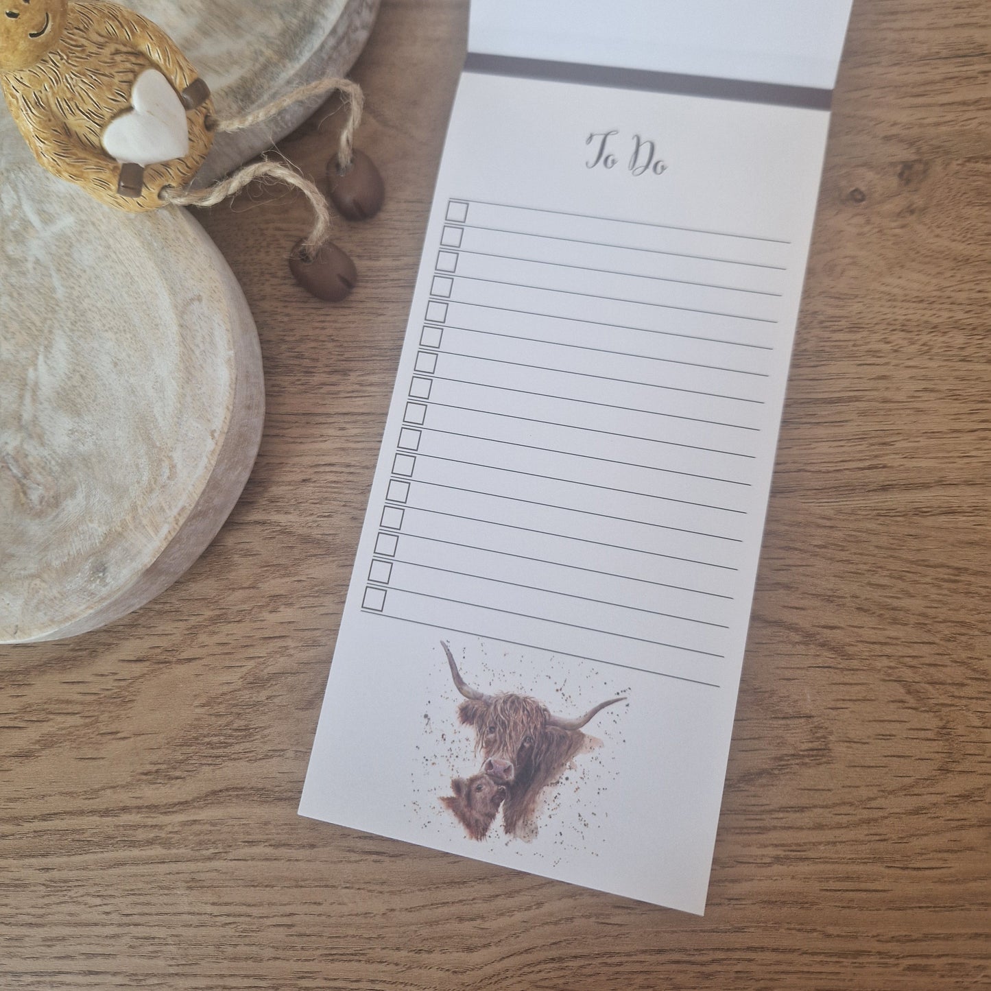 Highland Cow To Do List - 80 Sheets