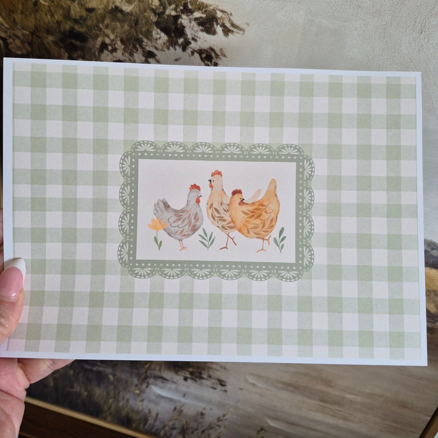 Trio Of Chickens Print