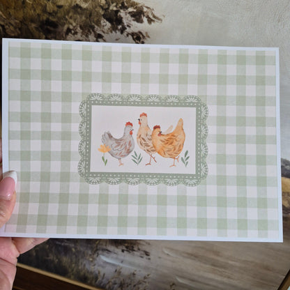 Trio Of Chickens Print