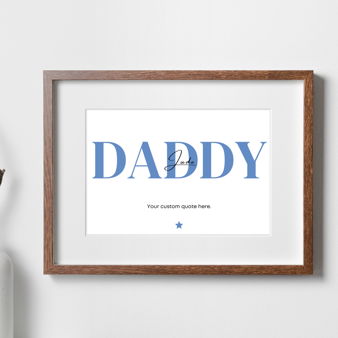 Personalised Daddy/Dad Print