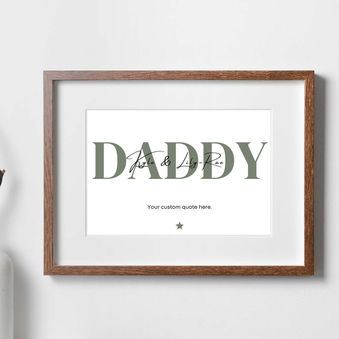 Personalised Daddy/Dad Print