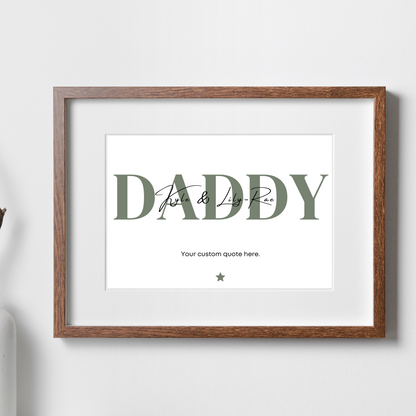Personalised Daddy/Dad Print