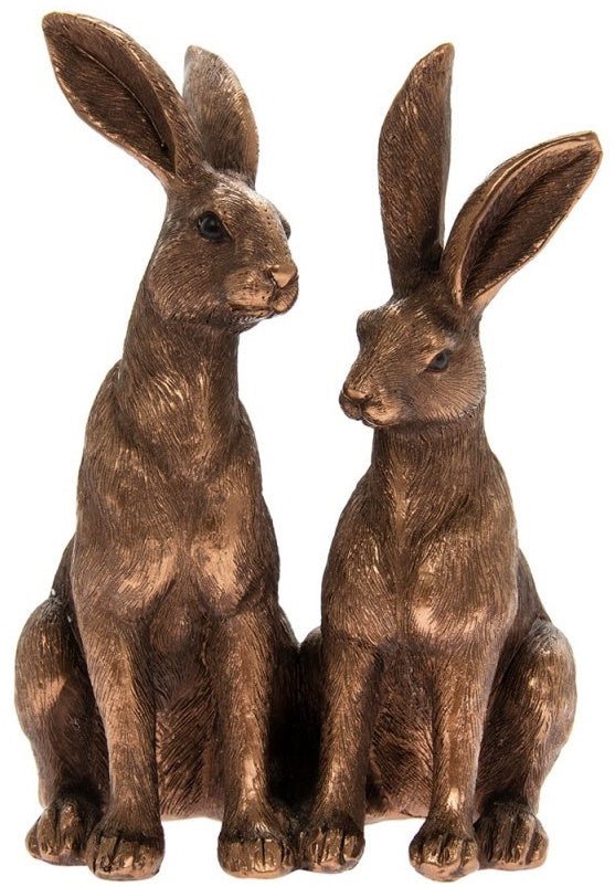 Bronze Sitting Hares