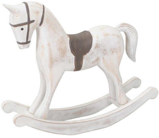 Whitewashed Rocking Horse