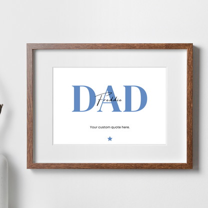 Personalised Daddy/Dad Print