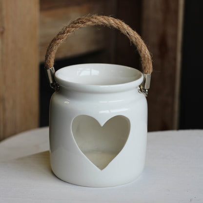 Cut Out Heart Candle Holder