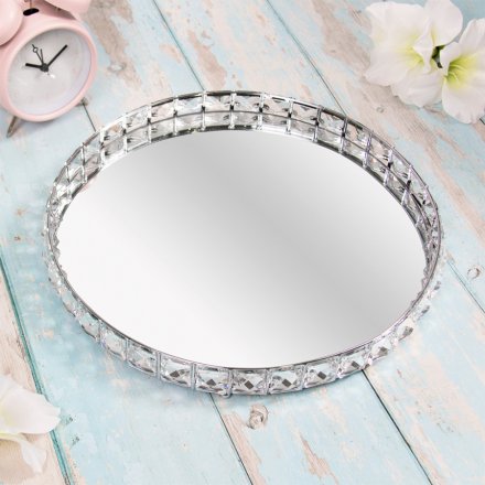 Round Crystal Tray