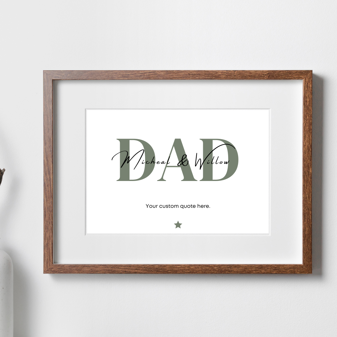 Personalised Daddy/Dad Print