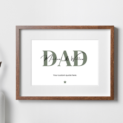 Personalised Daddy/Dad Print