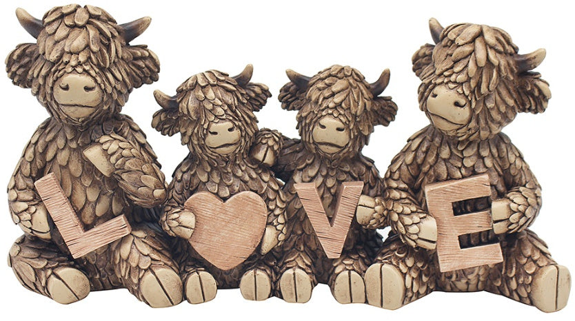 Love Highland Cows Ornament
