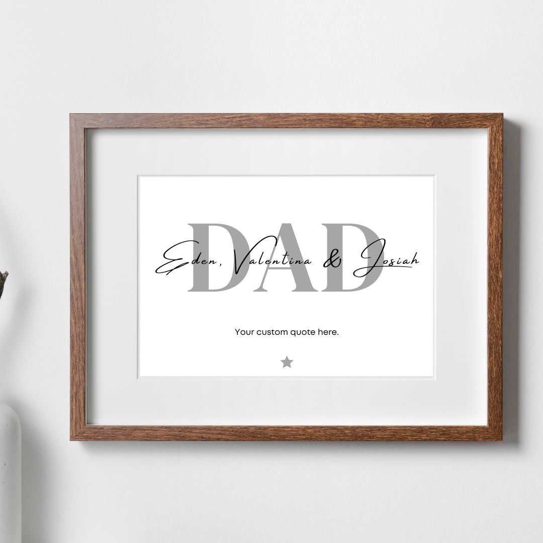 Personalised Daddy/Dad Print