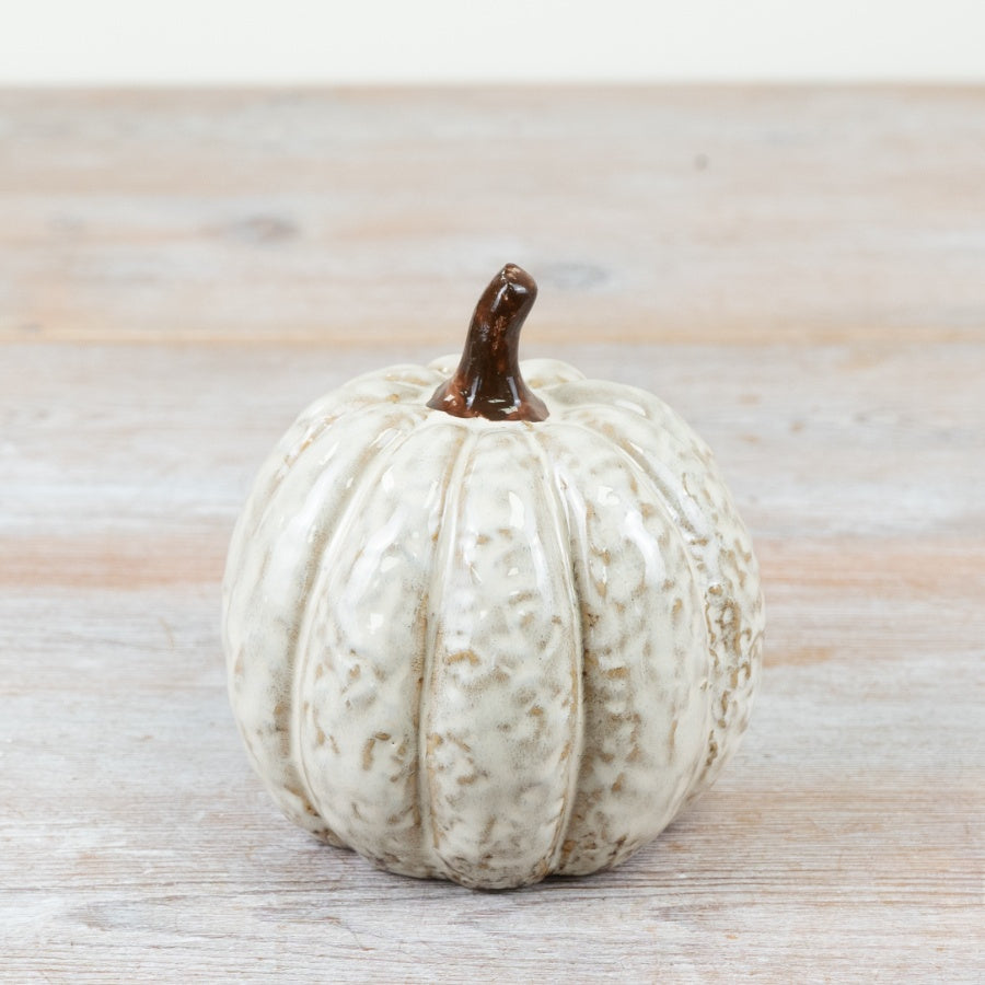 Glazed Porcelain Pumpkin