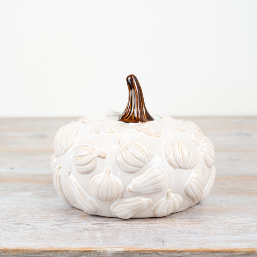 Large Ceramic Pumpkin