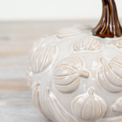 Large Ceramic Pumpkin