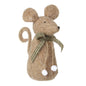 Standing Felt Mouse Green Bow