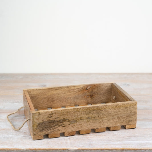 Slatted Wooden Tray