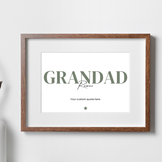 Personalised Grandad Print