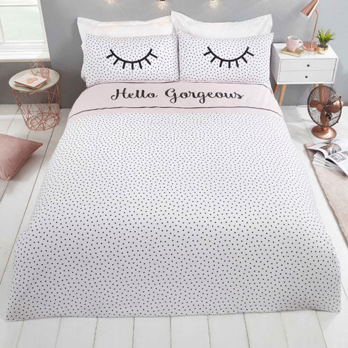 Hello Gorgeous Reversible Single Duvet Set