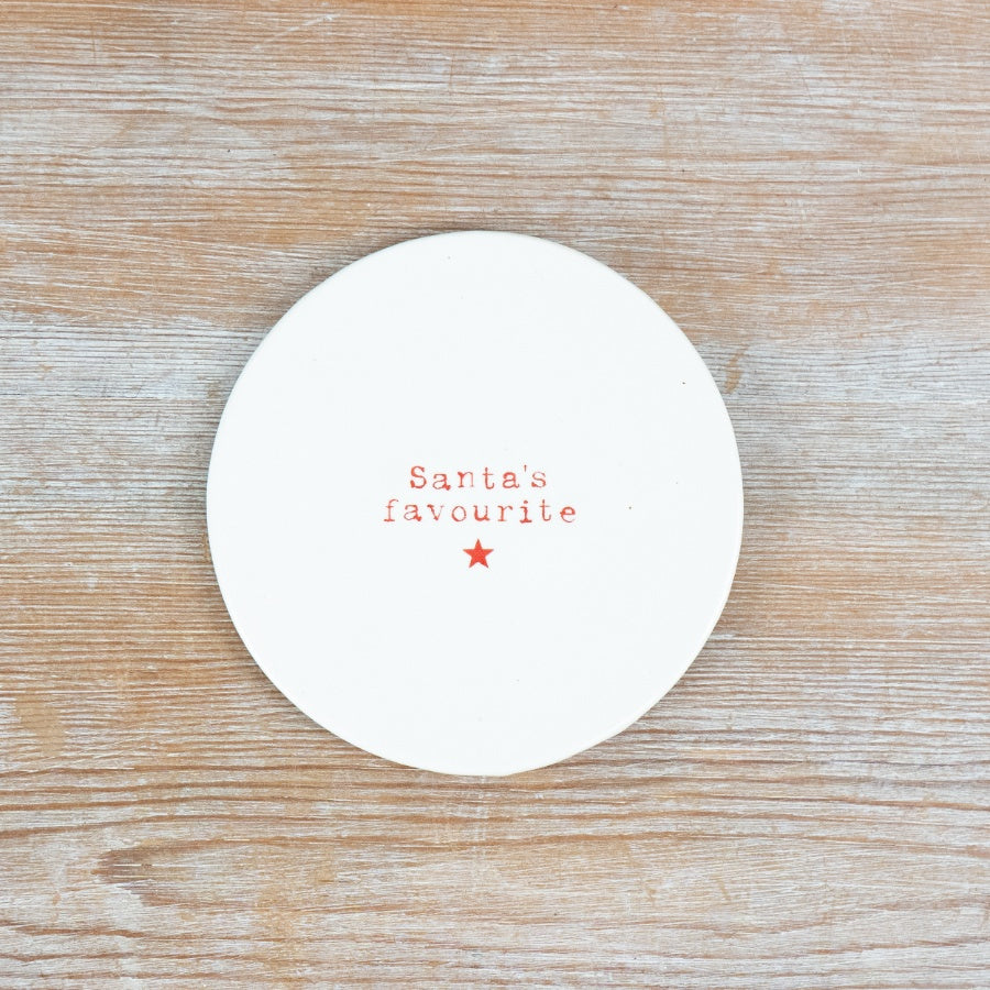 Santas Favourite Christmas Coaster