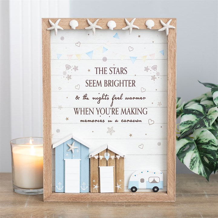 Memories In A Caravan Plaque