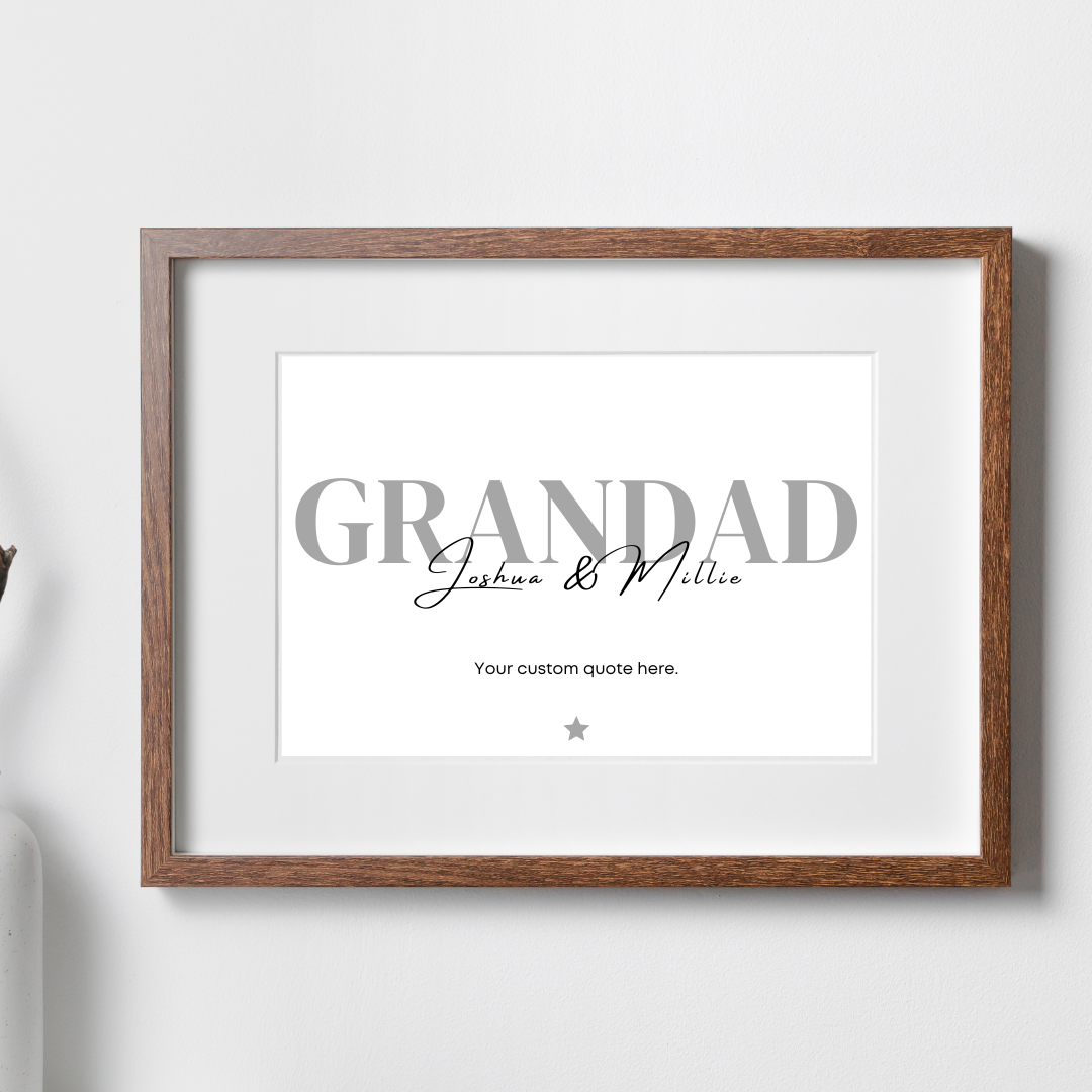 Personalised Grandad Print