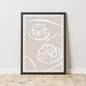 Croissant Art Print