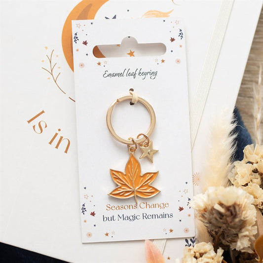 Autumn Leaf Keyring