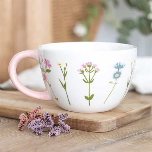 Oversized Floral Mug