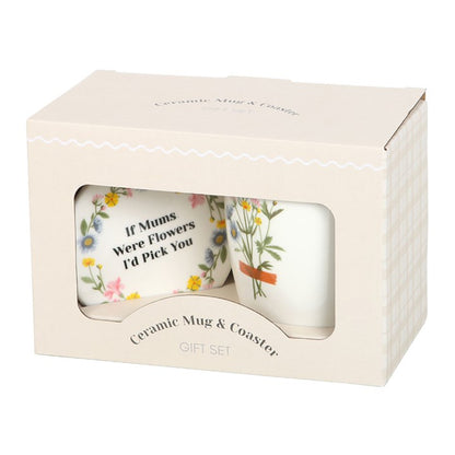 Mum Mug And Coaster Set