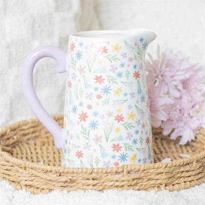 Floral Spring Flower Jug
