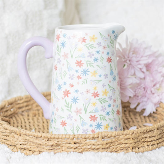 Floral Spring Flower Jug
