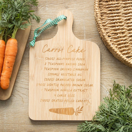 Carrot Cake Recipe Display Board