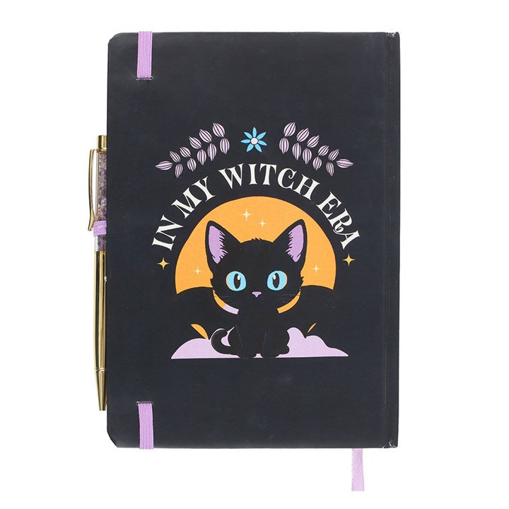 Black Cat Notepad And Pen Set