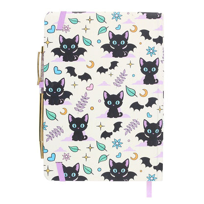Halloween Cat Notepad And Pen Set