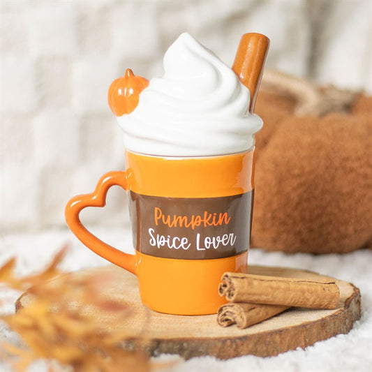 Pumpkin Spice Lover Lidded Mug