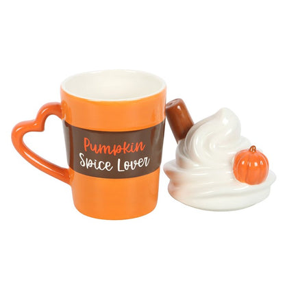 Pumpkin Spice Lover Lidded Mug