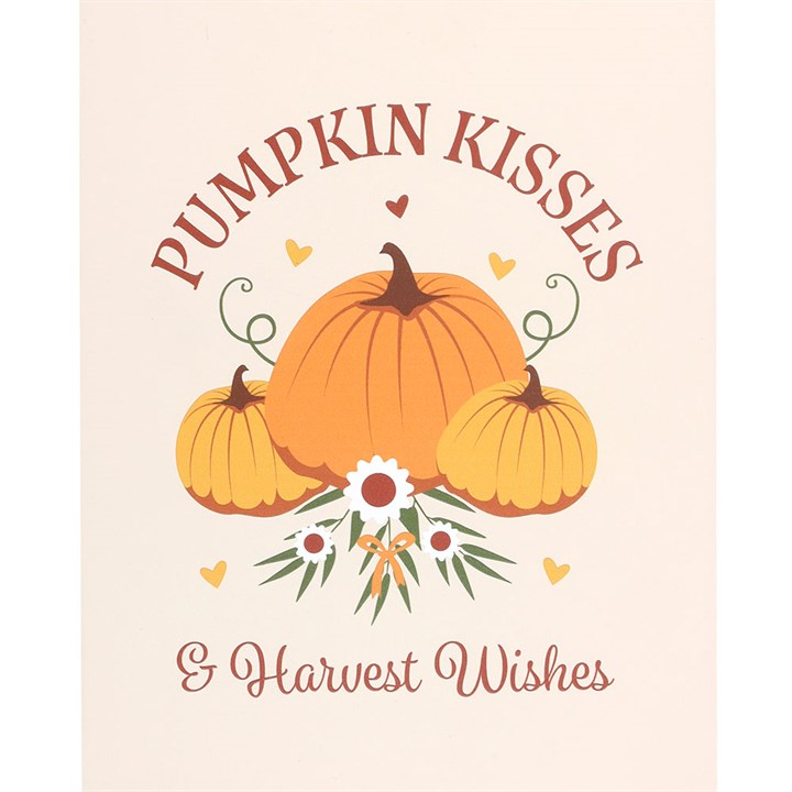 Pumpkin Kisses Hanging Sign